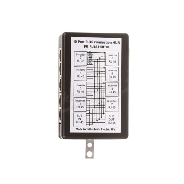 FR-RJ45-HUB10 Hub RJ45, Concentrador de conexión para red de variadores.
