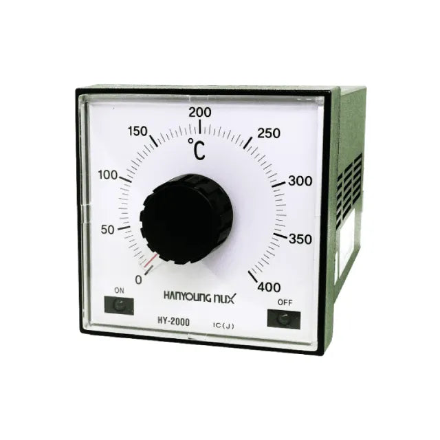 HY-2000-FJMNR07 Control de Temp., Controlador analógico serie HY-2000, escala 0-400°C.