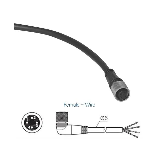 IPW-A6SW-2 Cable, CIRC CBL 4POS ENCHUFE A CABLE 6.56'