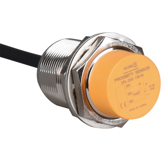 IPX-2D30-15A1N SENSOR DE PROXIMIDAD INDUCTIVO, Sensor inductivo de alta precisión. Diámetro M30. Distancia de detección 15mm. Salida NO (Normalmente Abierto). Alimentación DC 2-hilos.