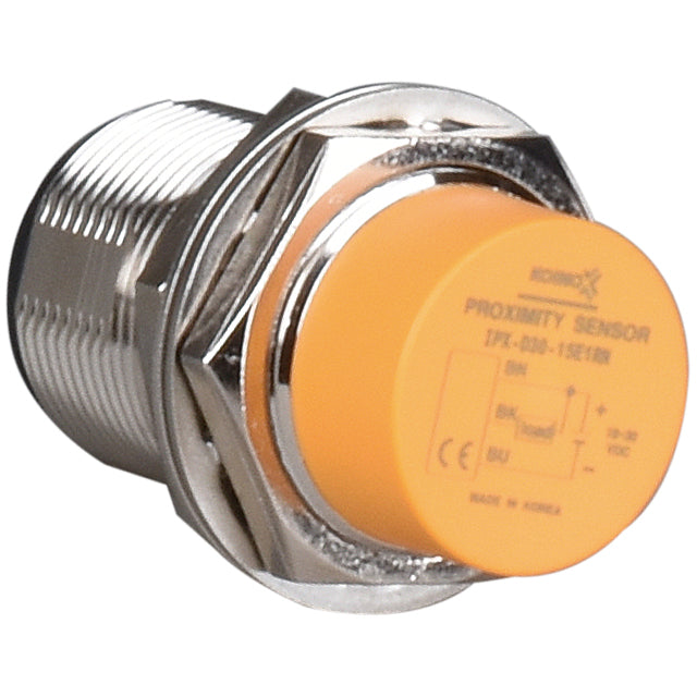 IPX-D30-15E3RN Sensor Inductivo, M30, DC PNP NO, 15mm No Blindado.
