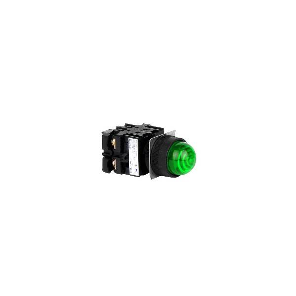 KH-2203L-TL (GREEN) Lámpara Piloto, Piloto LED 22mm Verde 110-220V.