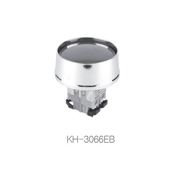 KH-3066EB-11 (BLACK) Botón Pulsador, Pulsador hongo 30mm Negro.