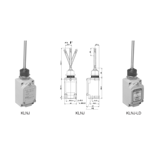 KLNJ-LD Limit Switch, Cuerpo estrecho.