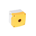 KSE-221 Caja plastica, Caja plastica amarilla 22mm, 1 horificio