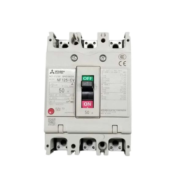NF125-CV-3P 50A Interruptor MCCB, Breaker de caja moldeada 3 polos 50A.