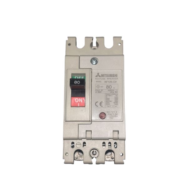 NF125-CV-2P 80A Interruptor MCCB, Breaker de caja moldeada 2 polos 80A.