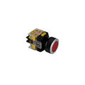 NF30-BM1AR11 Botón Pulsador, 30mm Rojo 1NO+1NC NF.