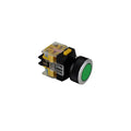 NF30-BM2AG11 Botón Pulsador, 30mm Verde 1NO+1NC NF.