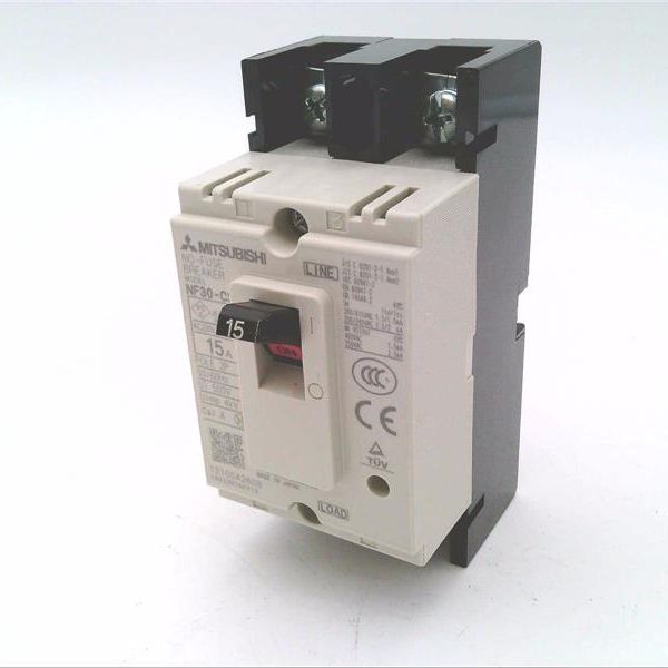 NF30-CS-2P 15A Interruptor MCCB, Breaker compacto 2 polos 15A.
