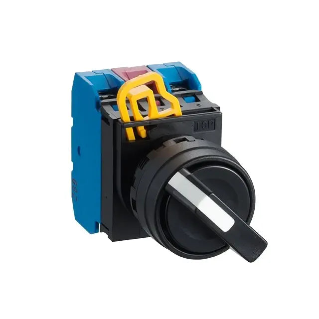 YWAS2E11 Selector, Selector de 22mm, 2 posiciones, contacto 1NO+1NC.